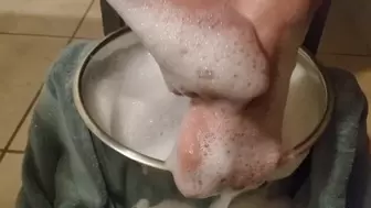 Cute Feet getting Nice and Clean - Bath Time Bubble Play and Tease