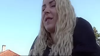 Pickedup Euro Babe Swallowing Rod Before Fucking