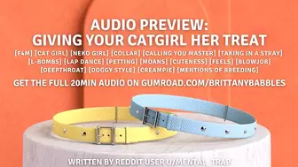 Audio Preview: Giving Your Catgirl Her Treat