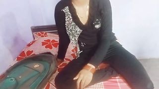 Desi school slut was hard fucking with teacher at coching time cear hindi audio