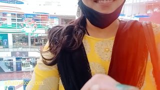 Naughty Telugu audio of sexy Sangeeta's second visit to mall's washroom, this time for shaving her cunt