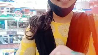 Naughty Telugu audio of sexy Sangeeta's second visit to mall's washroom, this time for shaving her cunt
