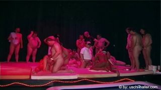 Saturday Night Fever group-sex & pee party with 64 males & five skanks [Trailer]