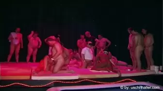Saturday Night Fever group-sex & pee party with 64 males & five skanks [Trailer]