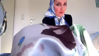 Headscarf Mistress: Horny jerk off instructions for cloth wankers