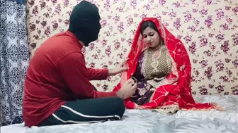Indian Suhagraat Sex_First Night of Wedding Romantic Sex with Hindi Voice