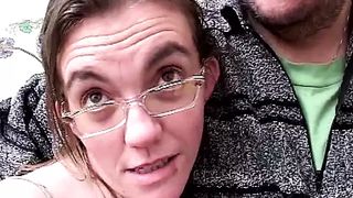 Exhibitionist lovers filmed on web-cam having sex