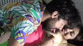 A desi slut and her BF in a full enjoyment in a hotel room. Full Hindi audio with slutty talk