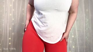 Fat Curvy Bum in Legging Jerk Off Instruction, Sperm with Me, and Countdown