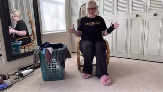 V182 SFW: Dig through the hamper and find some clean panties by smelly her nasty laundry Fishy and shitty smells