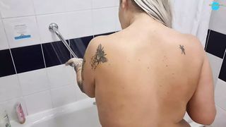 Nasty MILF doggy styled in the shower