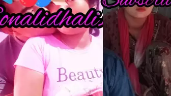 Alluring Sonali Bhabhi Call Karke Man Ki Friend Se Chudai Keya