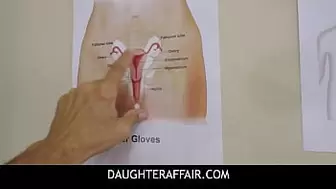 Stepdaddy Teaches Youngster Biology- Leia Rae
