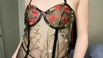 Alluring lingerie try-on haul with Closeups!