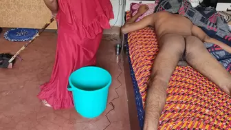 Cheating Fiance Persuade Maid Fucking while Ex-Wife Leave Home