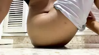 Pee And Playing On It Becoming Slutty