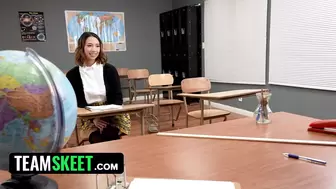 Wild Teacher Takes Advantage Of Japanese Teenie Bombshell Teenie's Raging Hormones And Mounts Her TIght Vagina - Innocent High