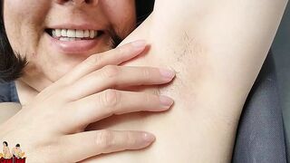 Ex-Wife with hairy armpits hand-job the small wang