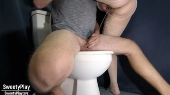 Pee on his penis while he was on toilet