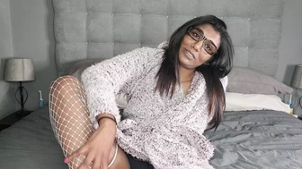 Lingerie tattooed desi girl in nerdy bitch gasses, step father and step brother sexual fantasy