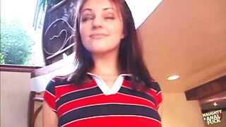 Thin Sweety Likes to Talk Sleazy While Anal Pounding in Doggy Style