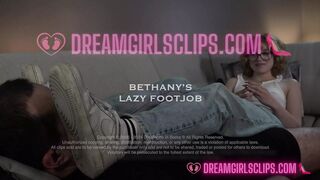 Bethany’s Lazy Footjob - (Dreamgirls in Socks)