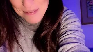 CHALLENGE JOI - I want you to come twice for me! squirting dildo sperm shot on face and breasts