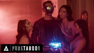 PURE TABOO Dude Has Lustful Dream With Wifey's Stepsisters Alex Coal, Maya Woulfe, & Charlotte Sins