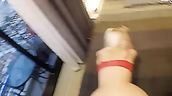 german skinny blonde teen fuck in holiday sextape pov
