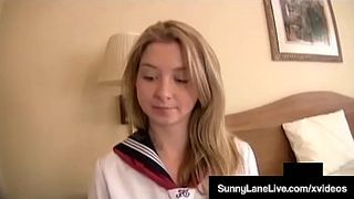American Student Sunny Lane Pussy Fucked By Horny Asian!
