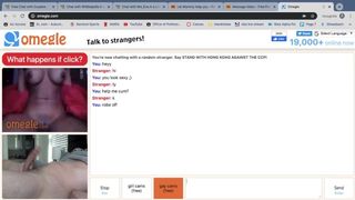 Filthy Slut Shows me her Creamy Pussy on Omegle