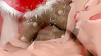 Massage Rooms Honry teen Santa has her pussy filled with big meaty gift